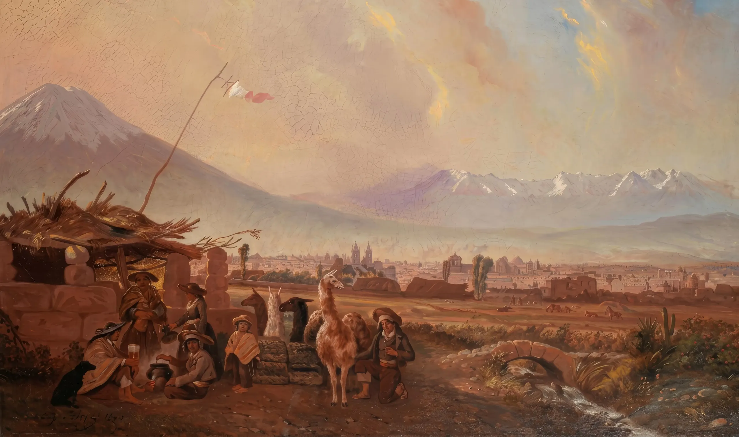 Pintura emblemática y tradicional de Perú